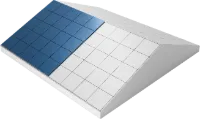 Illustration of a small solar panel installation